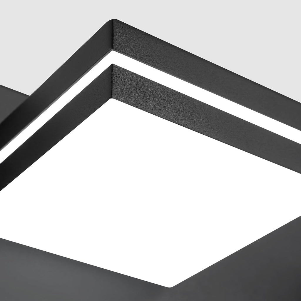 Bathroom Vanity Lighting Fixtures Over Mirror (5-Light, 40-Inch) Dimmable Modern LED Bathroom Wall Lighting Fixtures, Matte Black (3000K/3500K/4000K/5000K/6000K)