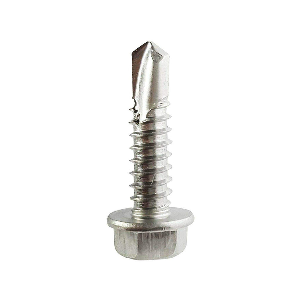 #10 x 1' - Hex Head Self Drilling Metal Tek Screws Stainless Steel 500 Pcs self Tapping Screws Metal B2B
