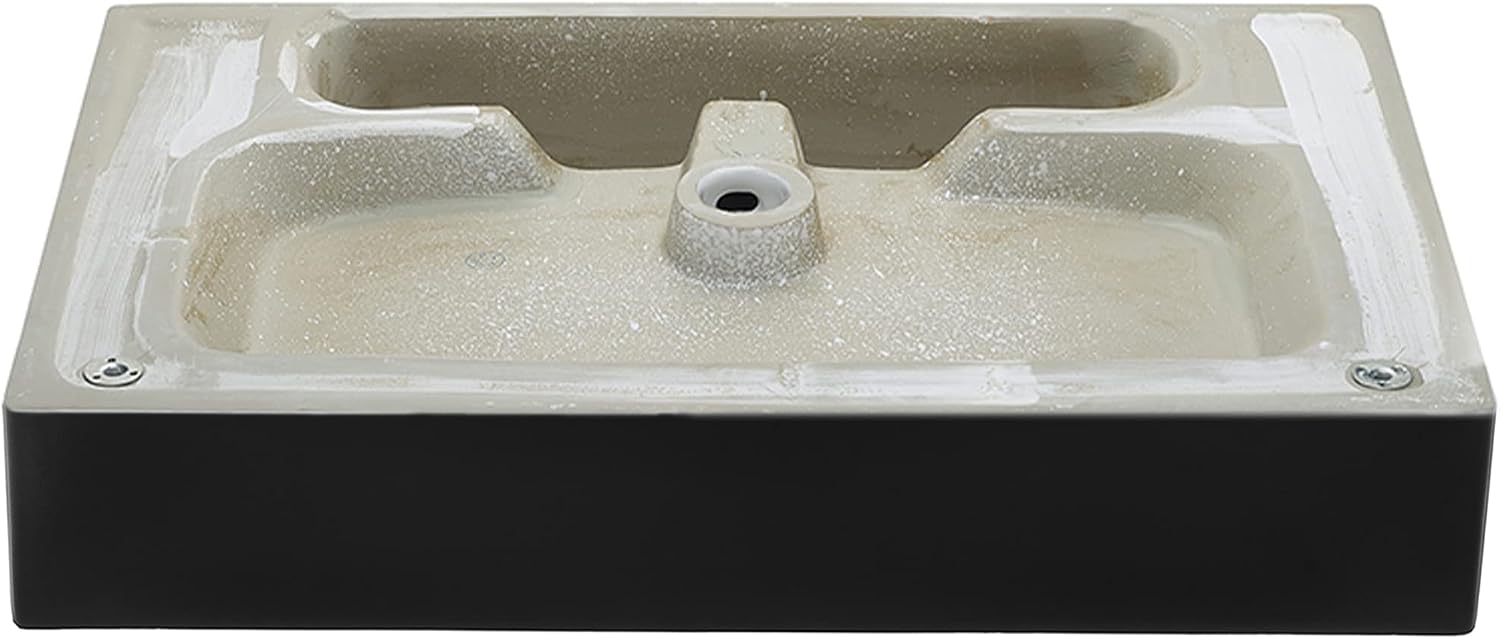 Claire 24' Rectangle Wall-Mount Bathroom Sink in Matte Black