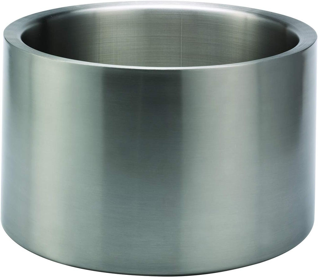 Service Ideas Double Wall Party Tub, 7 Gallon, Stainless Steel, Brushed | PT7BS Large Capacity Beverage and Wine Chiller Ice Bucket