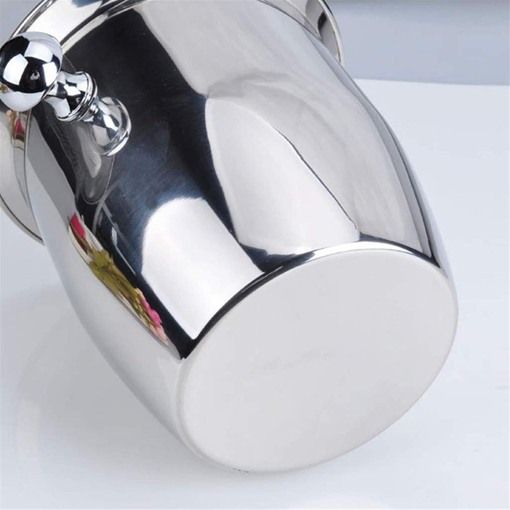 Bucket Stainless Steel Ice Buckets with Tongs, Wall ice bucket,Wine for Paties and Bar,Outdoor
