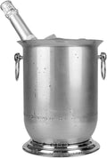 Ice Buckets for Parties, Stainless Steel Wine/Champagne Cooler Bucket Camping Beverage Carry Handle