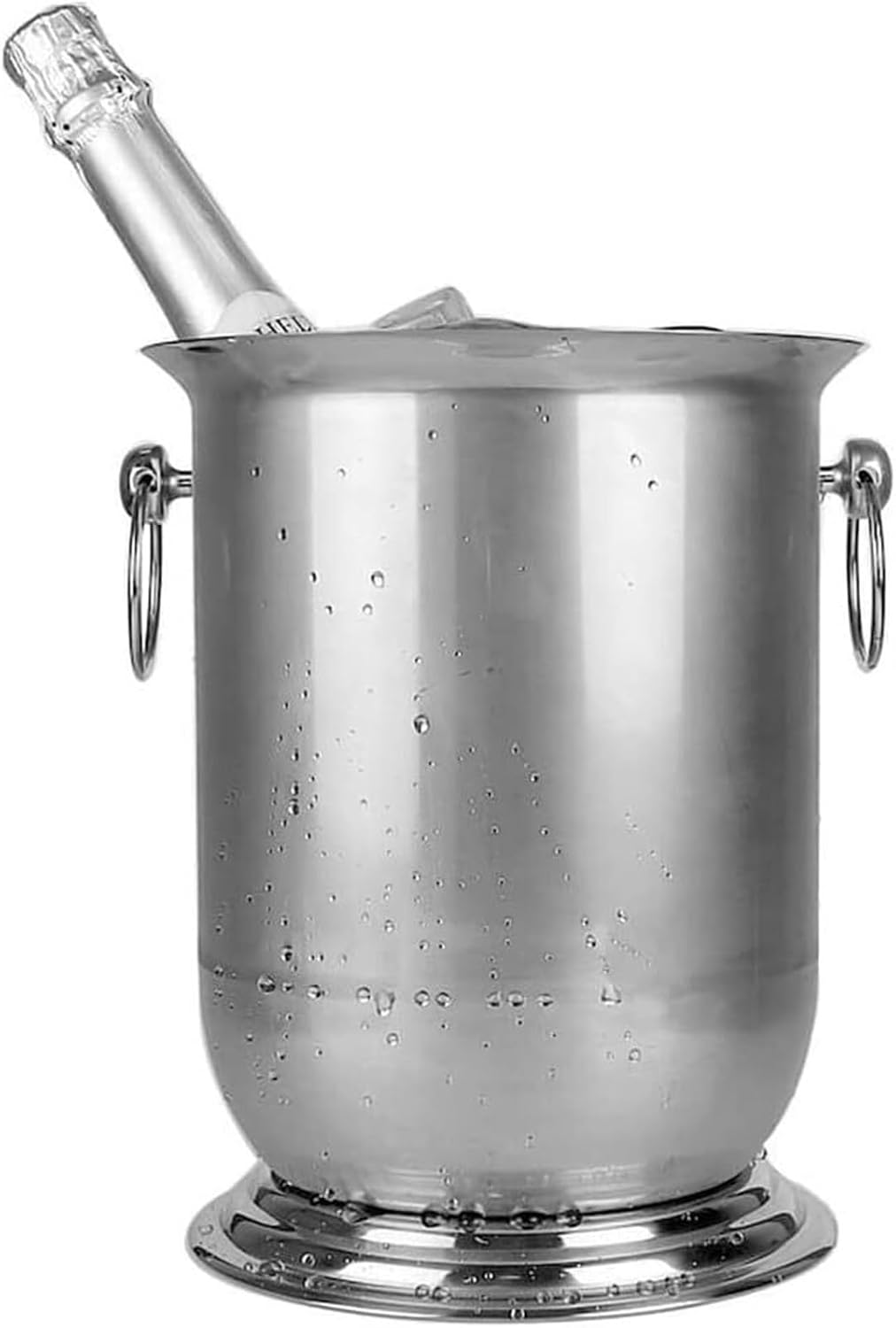 Ice Buckets for Parties, Stainless Steel Wine/Champagne Cooler Bucket Camping Beverage Carry Handle