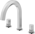 VIGO Hart Two-Handle Three-Hole Mount Widespread Bathroom Sink Faucet, 9-Inch, Brushed Nickel, Modern Design, Solid Brass, 1.2 GPM WaterSense & Ceramic Disc Valve, Corrosion-Resistant