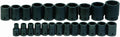 Williams MS-4-23RC 23-Piece 1/2-Inch Drive Metric Shallow 6 Point Impact Socket Set