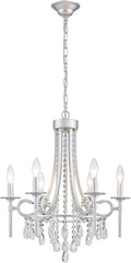 Modern Crystal Chandeliers for Dining Room, 6-Lights Chrome Round Chandelier for Entryway, Crystal Chandelier Pendant Ceiling Lighting Fixture for Living Room Bedroom Kitchen Island Foyer Staircase