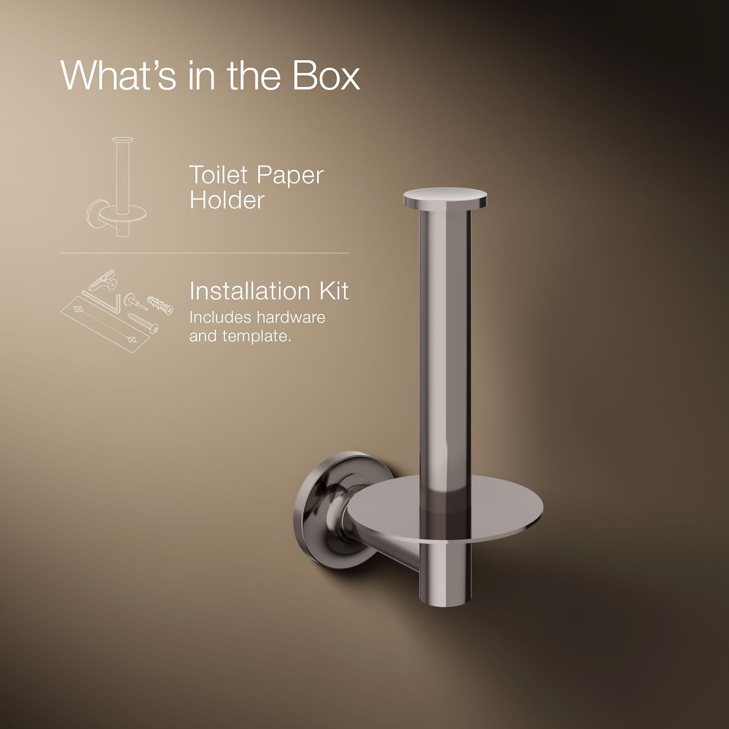 Purist Wall Mounted Euro Toilet Paper Holder