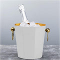 Ice Bucket Champagne Bucket Octagonal Ice Bucket Container Stainless Steel Champagne Wine Ice Bucket Keeps Ice Cold for Home Bar Chilling Beer and wine Ice Bucket Beverage Tub (Color : 1)