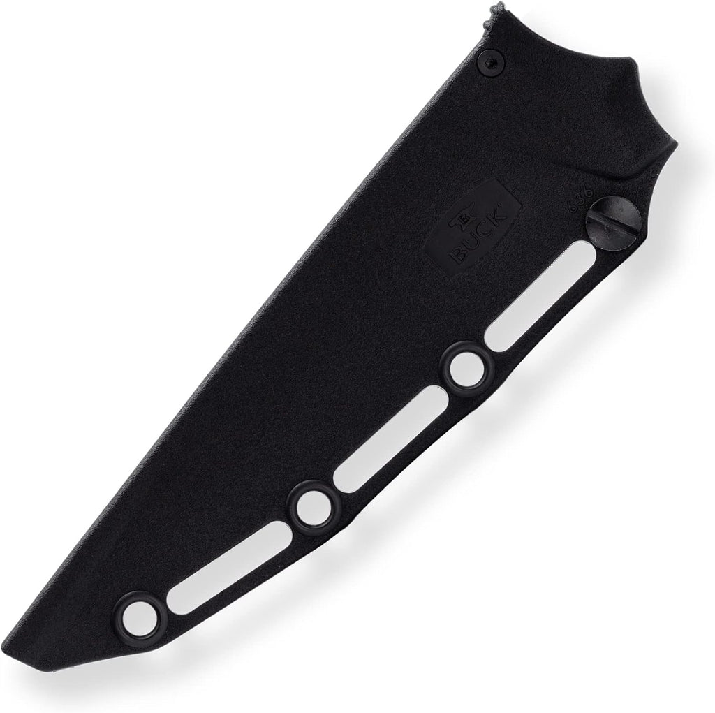 Buck Knives 636 Paklite Processor Pro Fixed Blade Hunting Knife, 5 3/4 S35VN Steel Blade, Micarta Handle, with Sheath