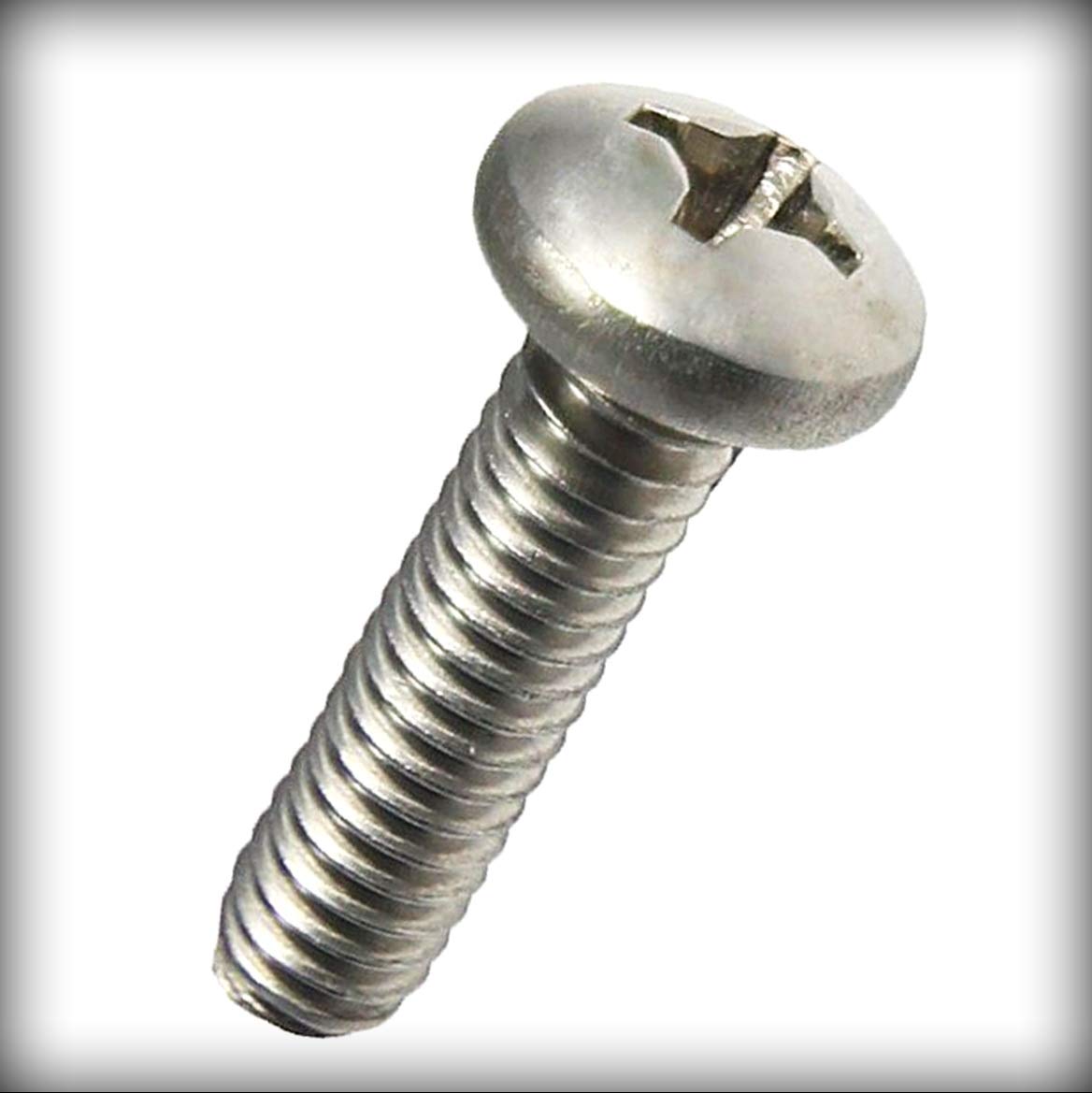 New Pack of 250 Pcs 1/4-28 x 5/8' inch Pan Head Machine Screws Set Phillips Drive Stainless Steel Set Warranity by Pr-Merchant