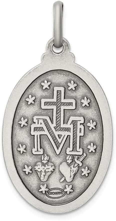 Sterling Silver Antiqued Miraculous Medal