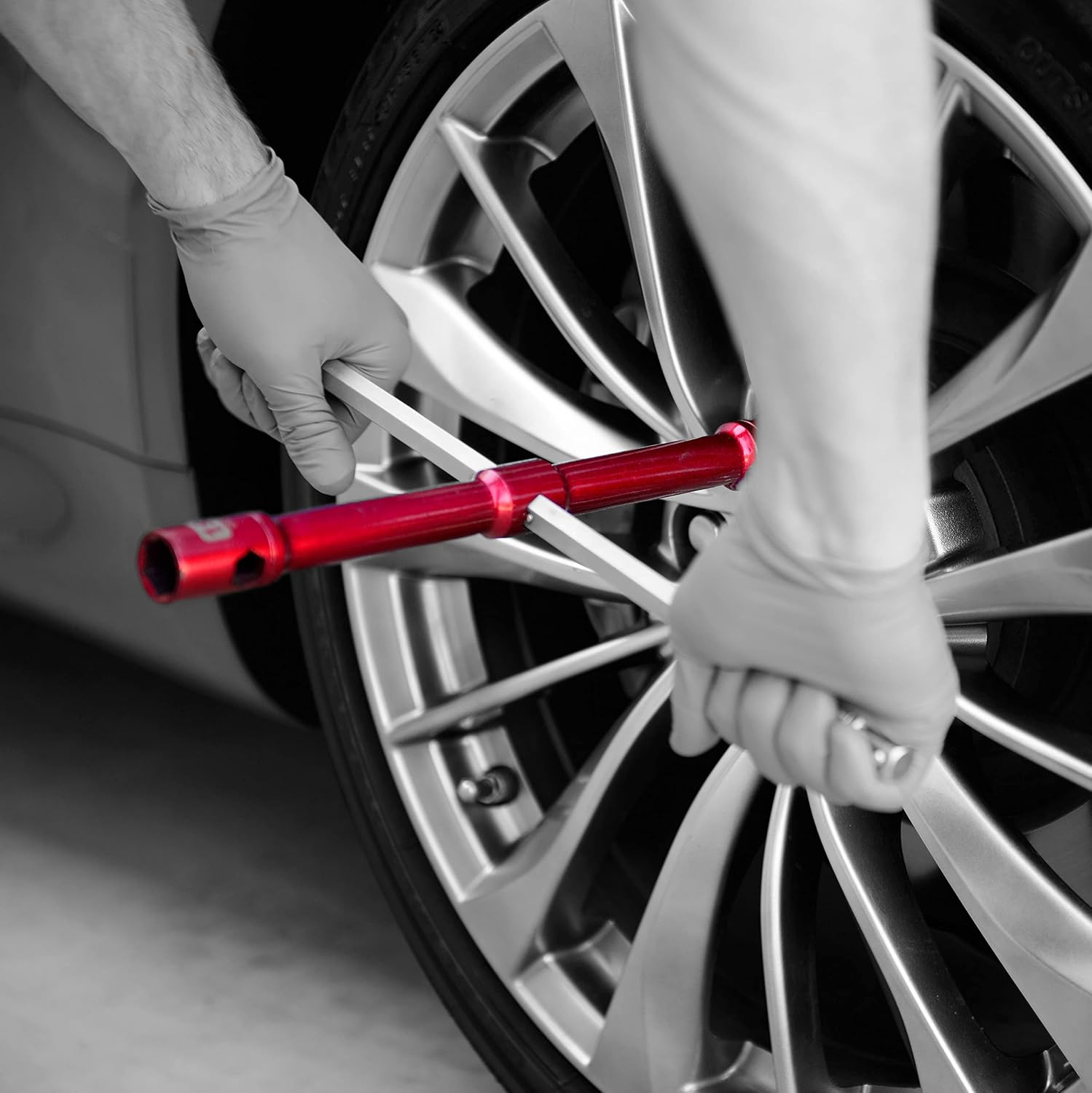GTE TOOLS - LugStrong 26' Universal Compact Lug Wrench Set, Super-Strong Tire Iron & Lug Nut Remover - 2x more torque! Never Get Stuck on the road again! 3-PACK