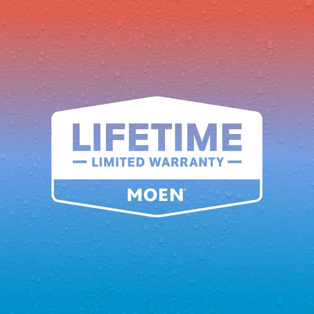 Moen Gibson Bronzed Gold Posi-Temp Pressure Balancing Modern Shower Trim with 8-Inch Rain Shower Head, Valve Required, T3002EPBZG