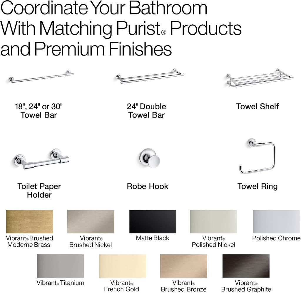 Purist Wall Mounted Euro Toilet Paper Holder