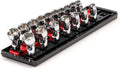 TEKTON 3/8 Inch Drive Shallow 6-Point Universal Joint Socket Set with Rails and Tray, 17-Piece (3/8-3/4 in., 10-19 mm) | SHD91217