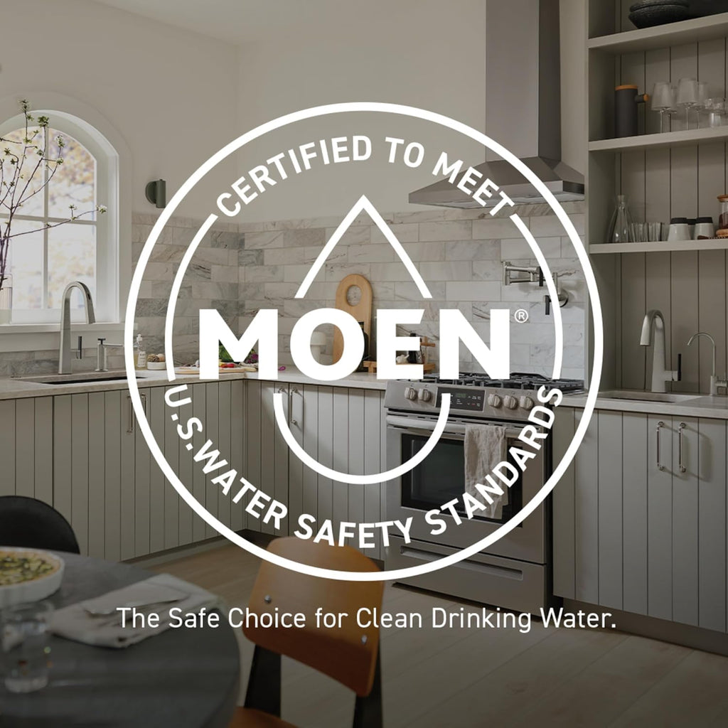 Moen Conway Spot Resist Brushed Nickel Two-Handle Centerset Bathroom Faucet with Drain Assembly, WS84922SRN (Pack of 2)