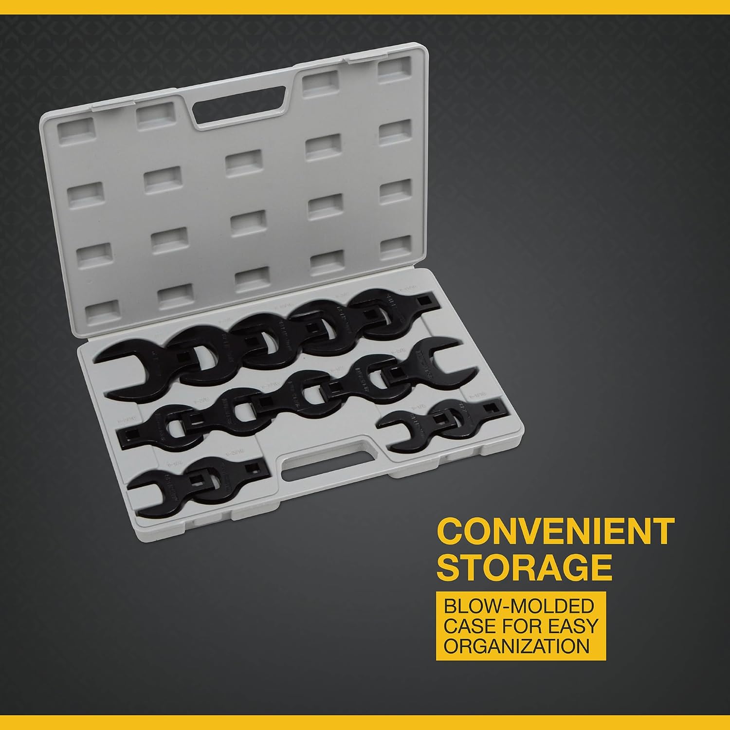 Klutch Jumbo SAE Crowfoot Wrench Set - 14-Pc.