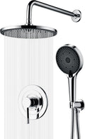sumerain Shower System Concealed Shower Faucet Set, Rainfall Shower Faucet Complete with Handheld,Rough-in Valve and Trim Kit, Chrome