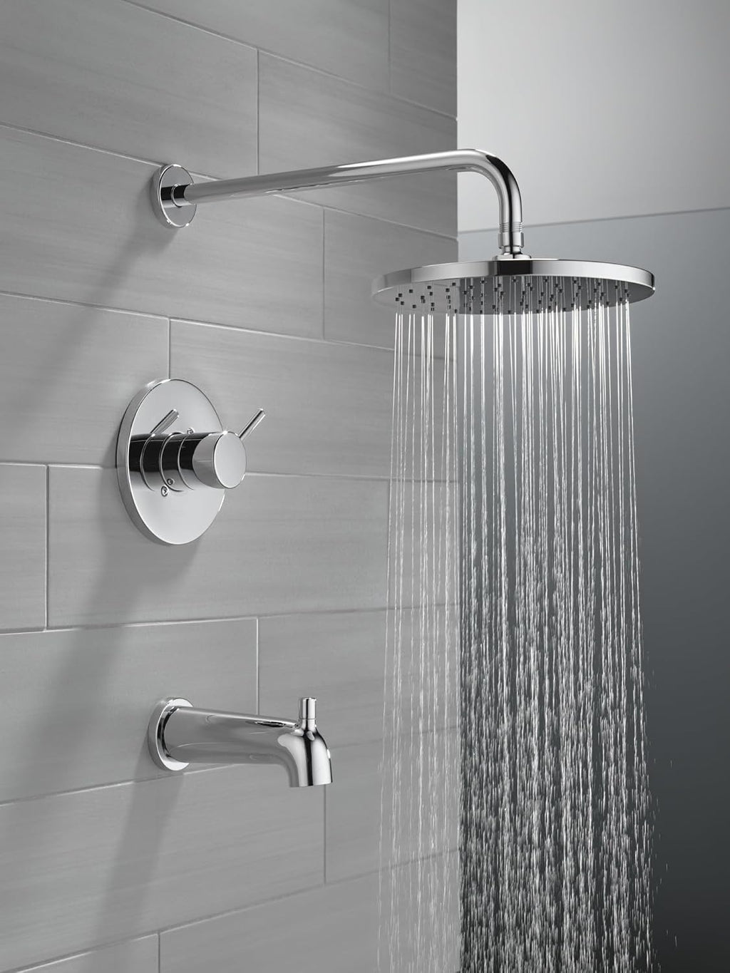 Delta Chrome Modern Pot Filler Kitchen Faucet, Wall Mount Kitchen Faucet, Chrome 1165LF