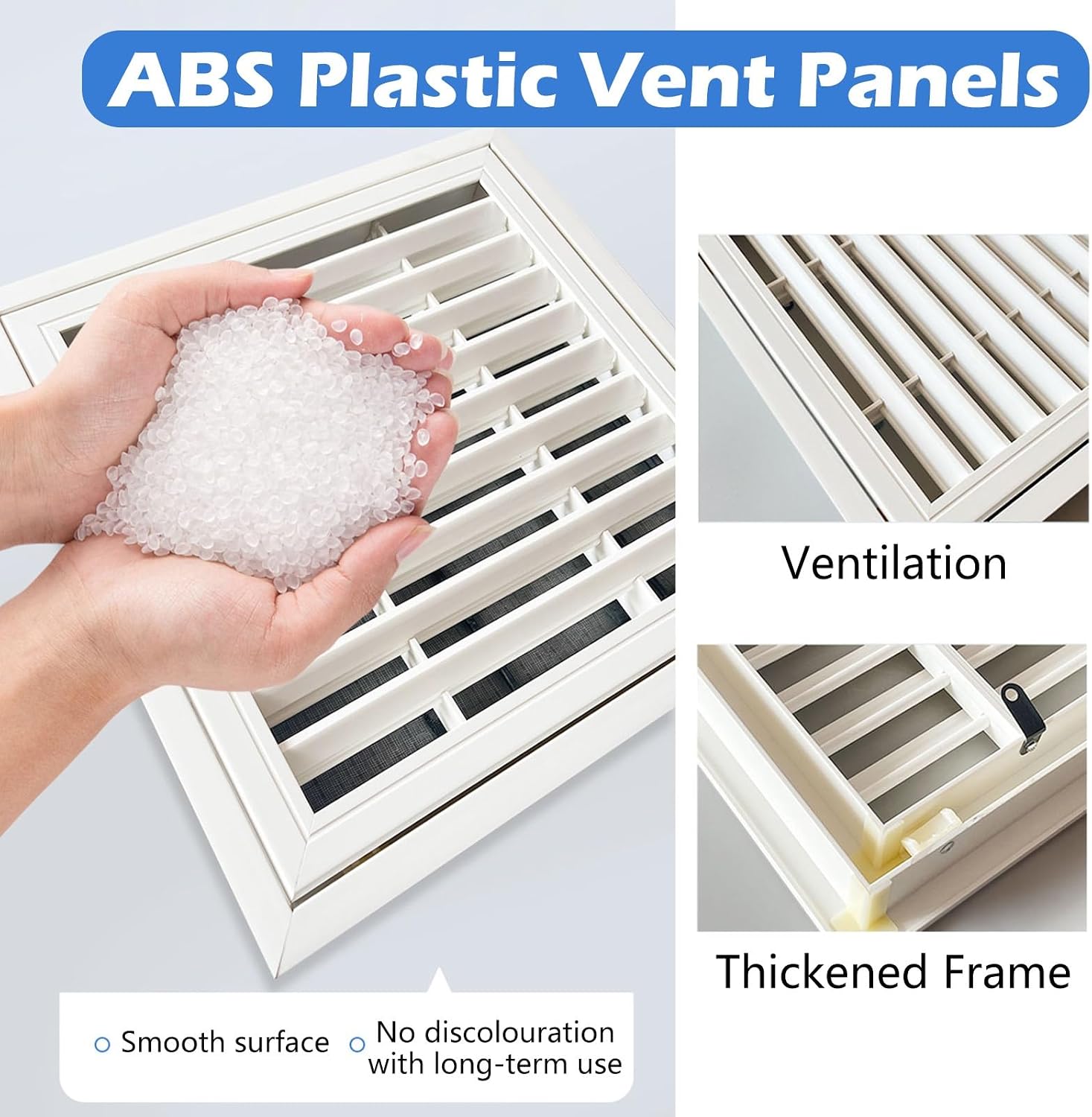 Ceiling Wall Vent Access Panel for 8x8 10x10 12x12 14x14 16x16 24x24 30x30 40x40 Drywall Opening, White ABS Plastic Hole Cover Access Doors with Snap-on Switch, Laundry Shoot Door(16x18inch)