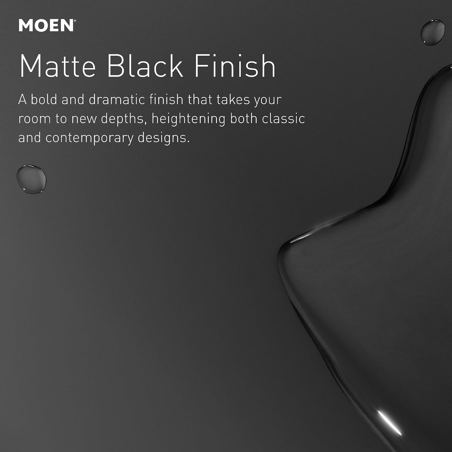 Moen Genta LX Two-Handle Deck Mounted Roman Tub Faucet, Widespread Modern Bathtub Set for Soaking Tub, Valve Required, Matte Black, T908BL