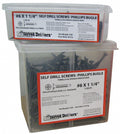Drywall Screw, Flat, #6, 1 5/8 in L, PK5000