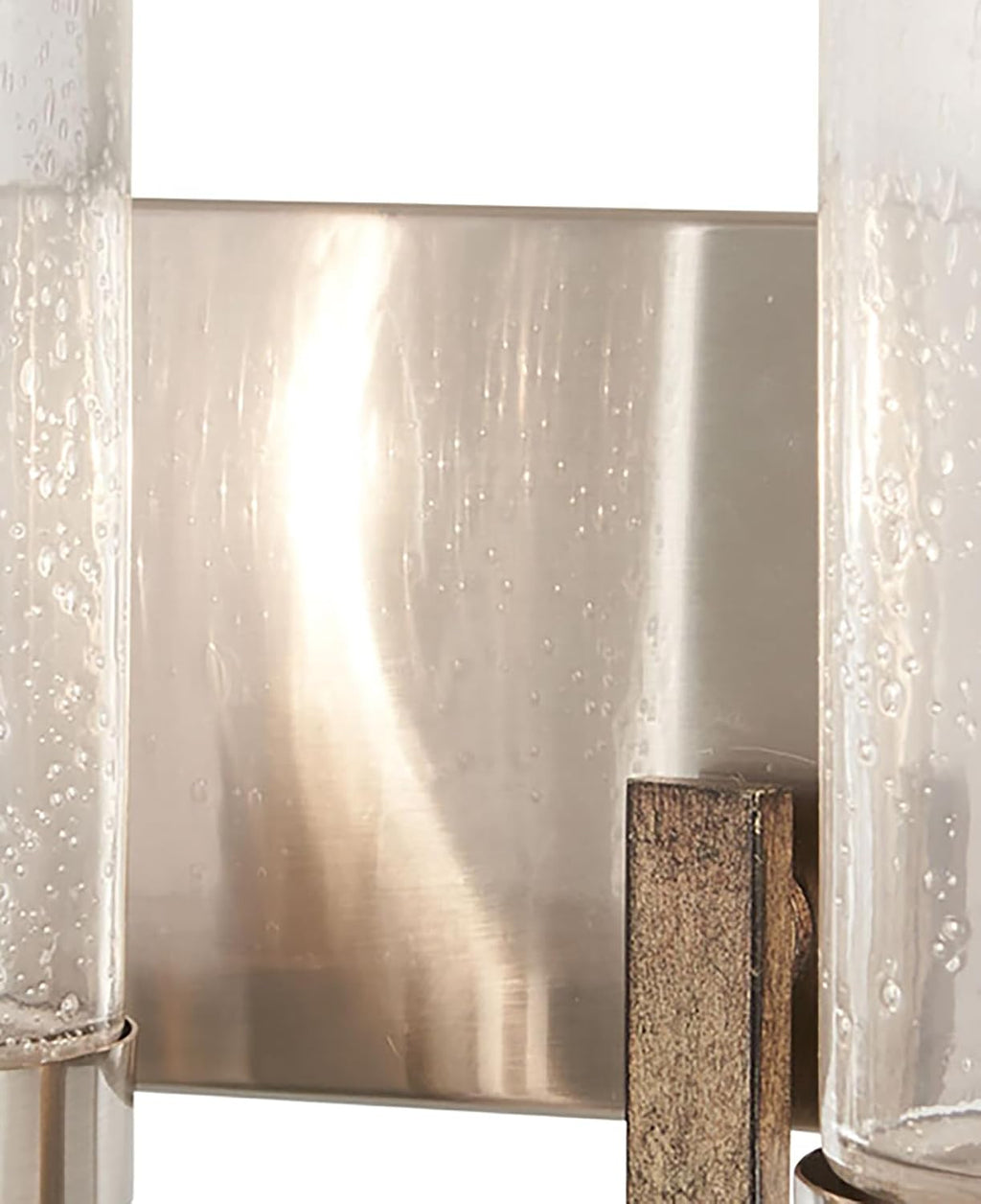 Minka Lavery 4632-106 Bridlewood Vanity Bath Light, 2-Light, 120 Total Watts, 14-in H x 8.75-in W, Stone Grey w/Brushed Nickel
