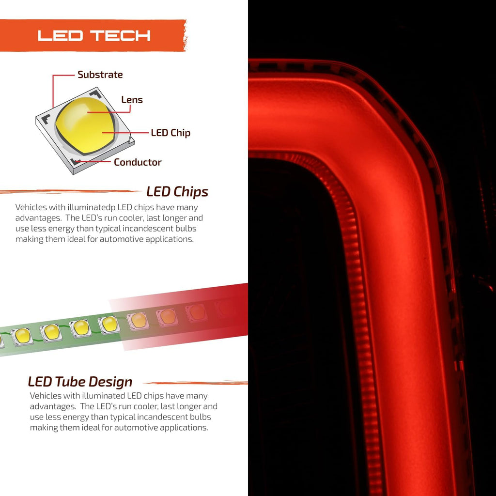 AKKON - Fit 2019-2024 GMC Sierra 19-24 1500/2500 [Full LED] Tail Light Rear w/o Signature Lamp OE Style Assembly Pair/Set