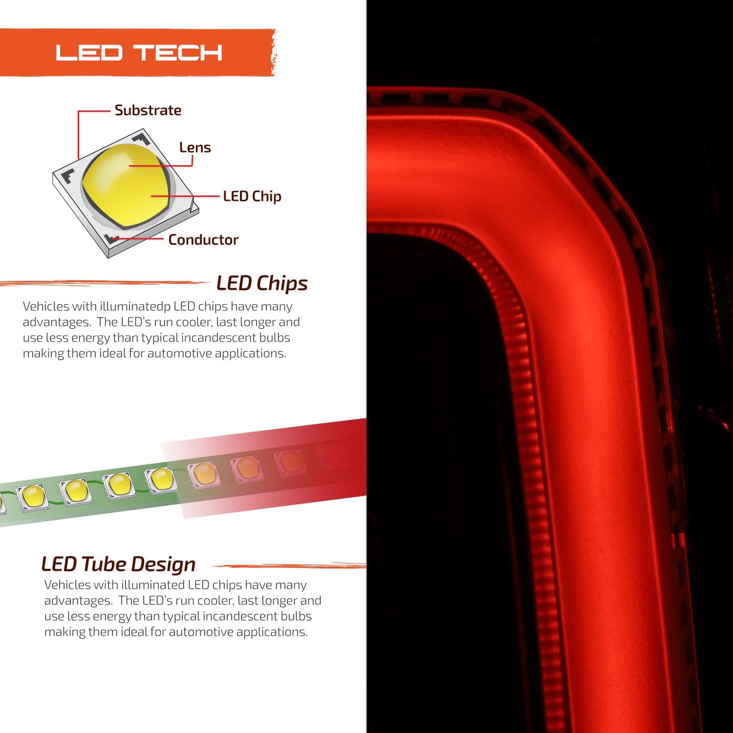 AKKON - Fit 2019-2024 GMC Sierra 19-24 1500/2500 [Full LED] Tail Light Rear w/o Signature Lamp OE Style Assembly Pair/Set