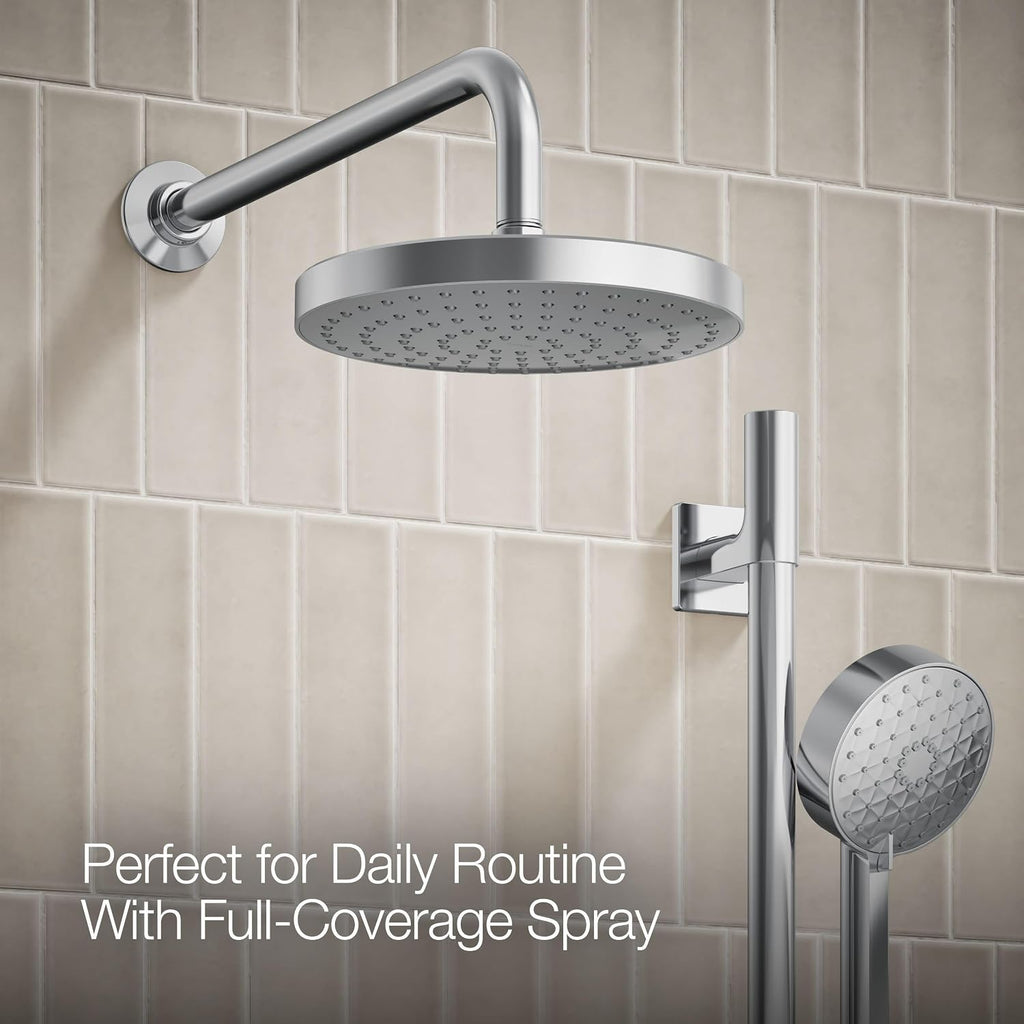 KOHLER 26914-Y-CP Awaken Showering Kit, 2.5 GPM, Three Spray Experiences, Wide Coverage, Intense Drenching & Targeted, Polished Chrome
