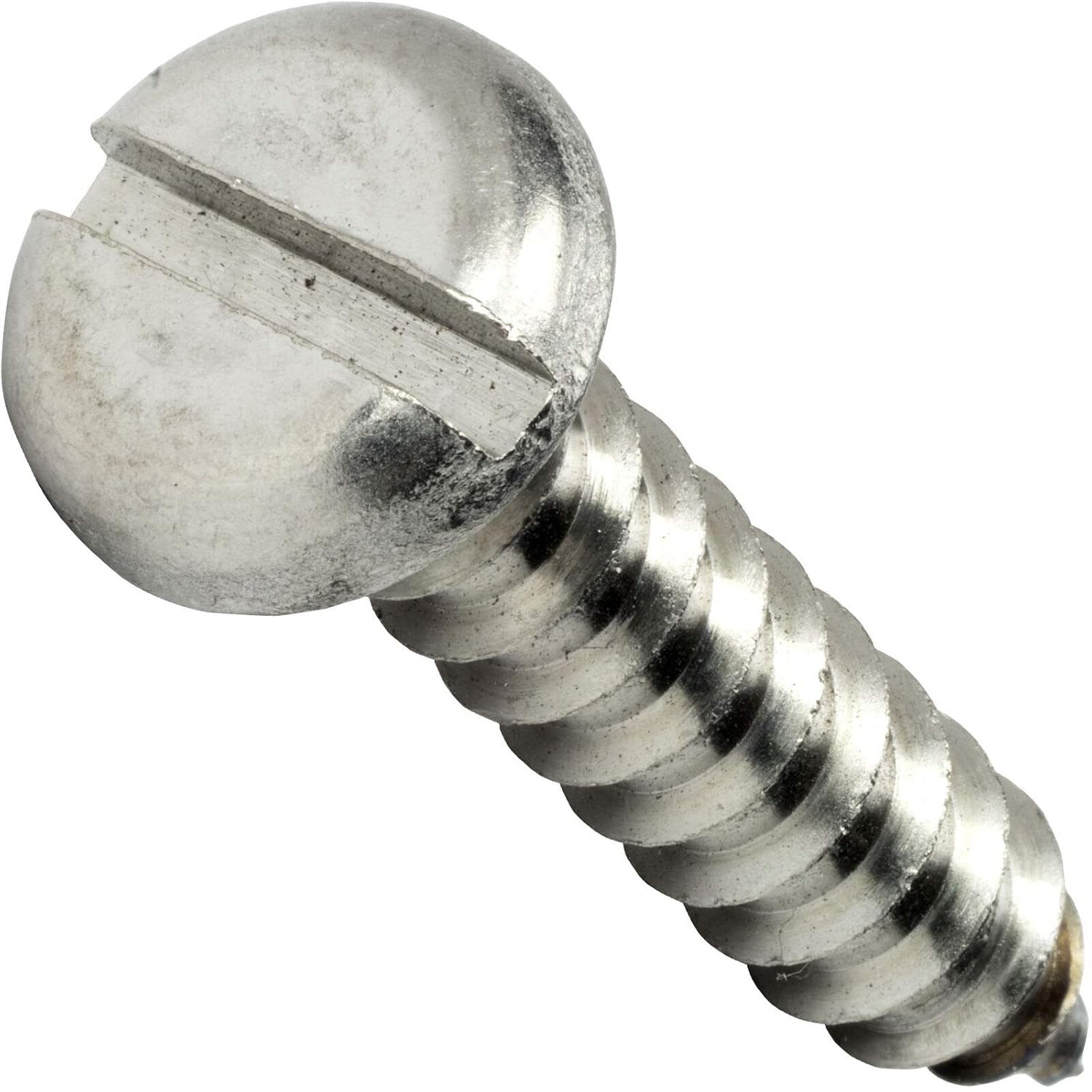 #10 x 1' - Pan Head Sheet Metal Screws Stainless Steel Slotted Drive 500 Pcs self Tapping Screws Metal B2B