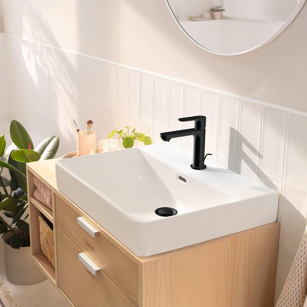 hansgrohe Rebris S Single-Handle 1-Hole Bathroom Sink Faucet in Brushed Nickel, 72517821