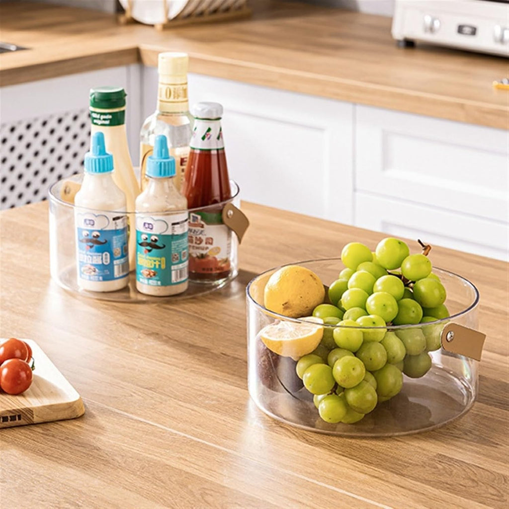 Ice Buckets Ice Bucket Beverage Tub Snack Bucket Transparent Large Dry Fruit Tray Home Living Room Portable Fruit Tray Champagne Beer Ice Bucket Water Bucket Bar Supplies Ice Bucket Kits ( Size : L )