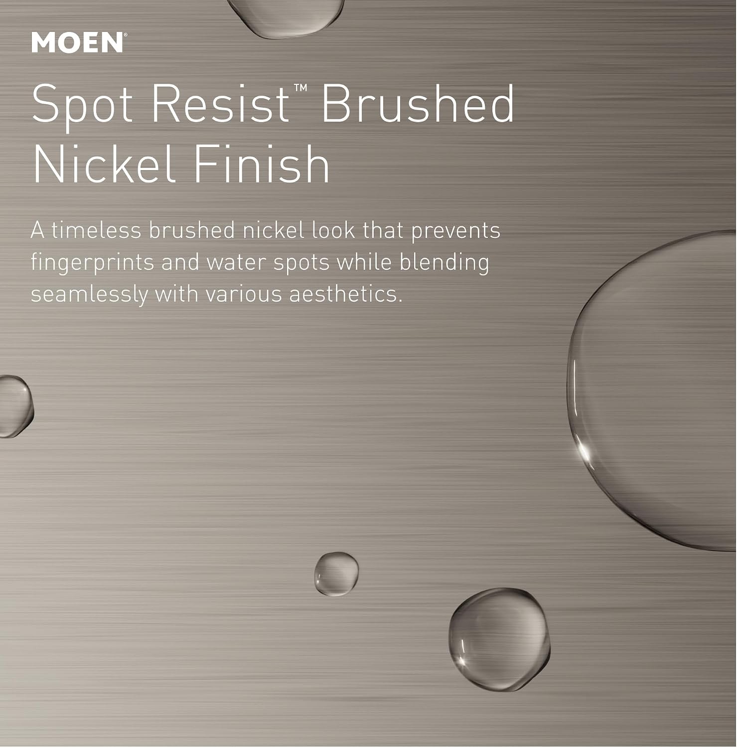 Moen Beric Shower Faucet with Handshower and Included Valve – Spot Resist Nickel Finish, 2-Function Diverter, Modern Design, 82775SRN