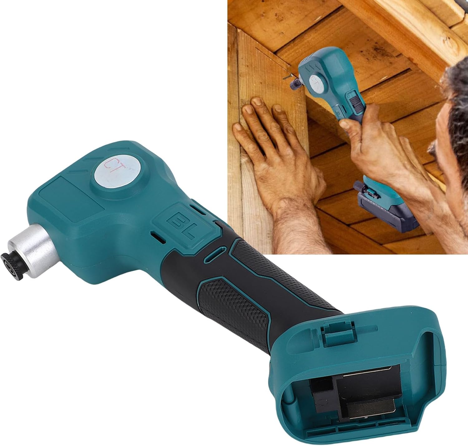 Jeanoko Cordless Powerful Palm Nailer for Efficient Framing Auto Hammer, Suitable for BL1830B Battery, Versatile Use for Large Home Renovations and Outdoor Construction Projects