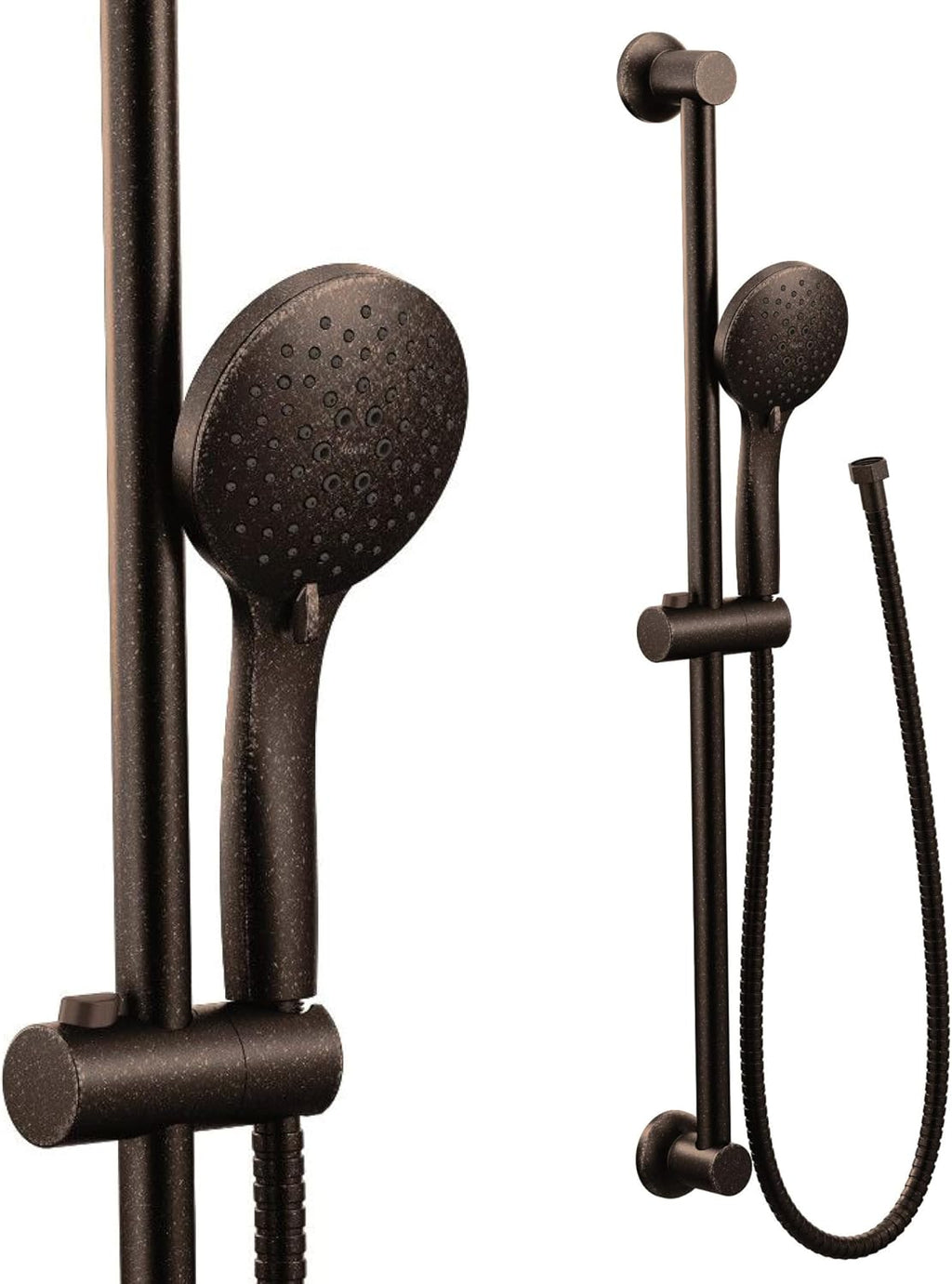 Moen Oil Rubbed Bronze Eco-Performance 5-Function Handheld Removable Shower Head, Adjustable 30-Inch Slide Bar and 69-Inch Long Hose, 3558EPORB