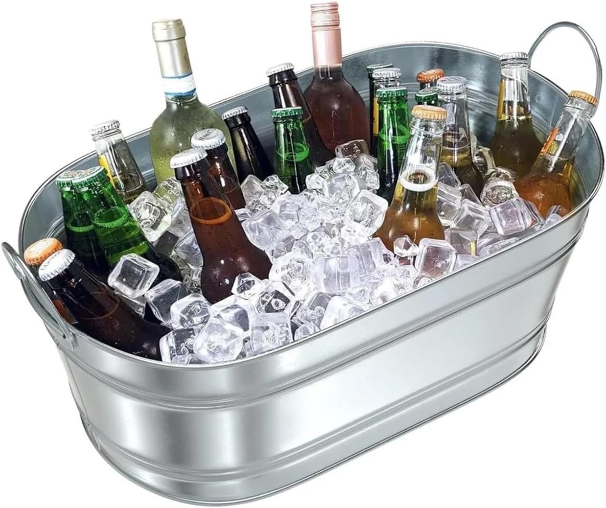 Ice Bucket - Beverage Tub Beer Ice Buckets for Parties- Champagne and Wine Buckets with Handles - Ice Storage(2 Packs)