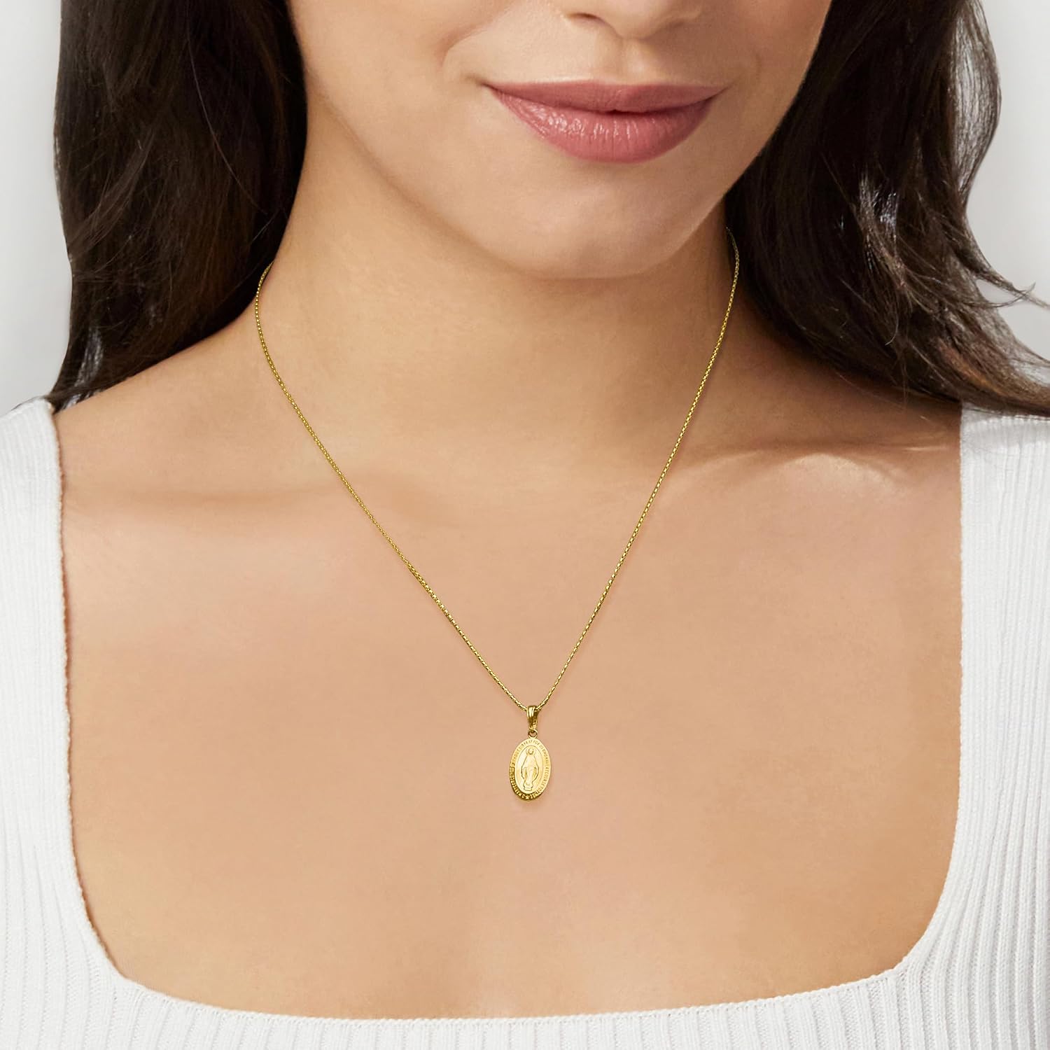Canaria Fine Jewelry Ross-Simons 10kt Yellow Gold Miraculous Medal Pendant