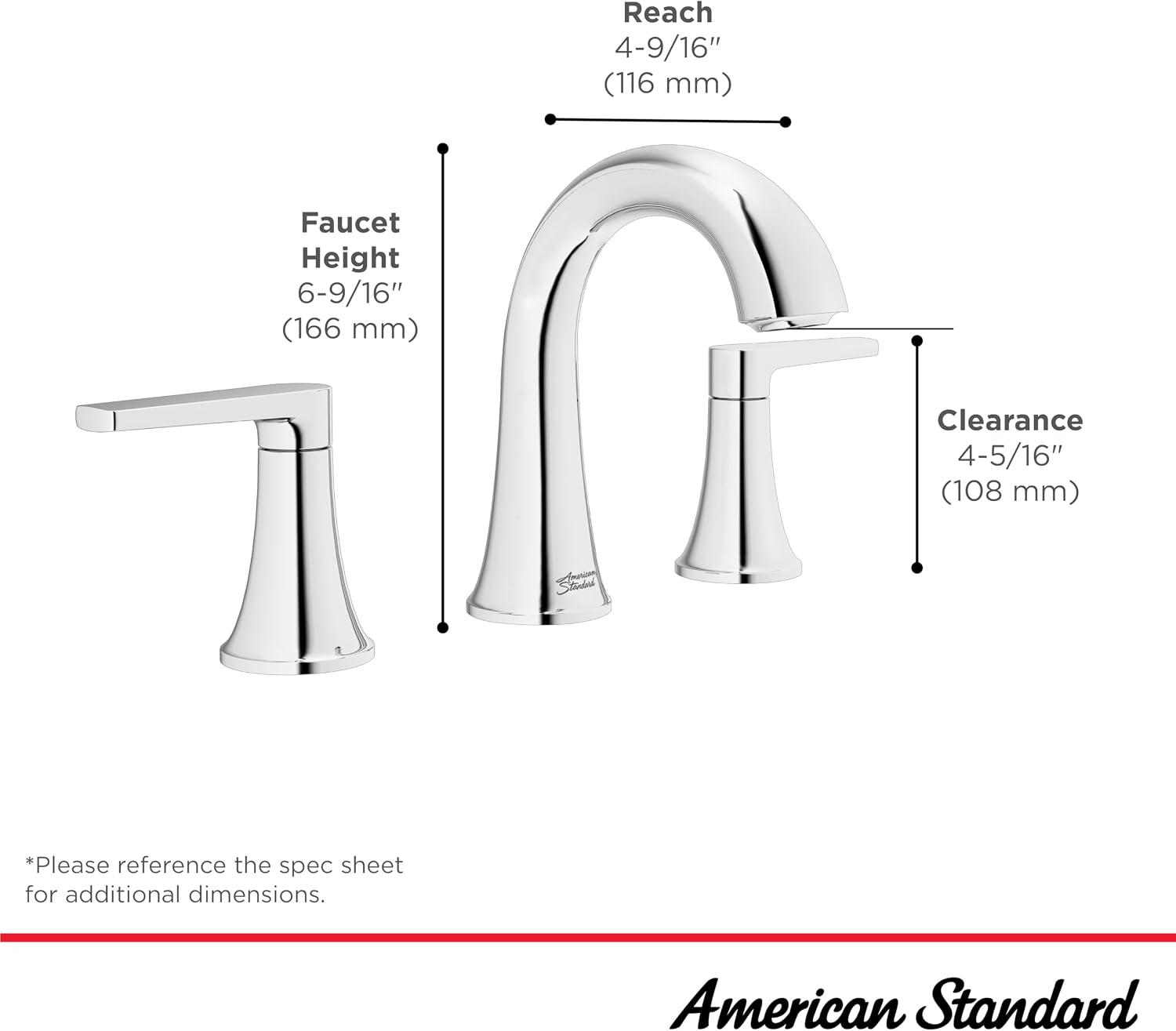 American Standard 7429801.295 Becklow Two-Handle 8-Inch Widespread Bathroom Faucet, Bathroom Sink Faucet, 1.2 GPM, Brushed Nickel