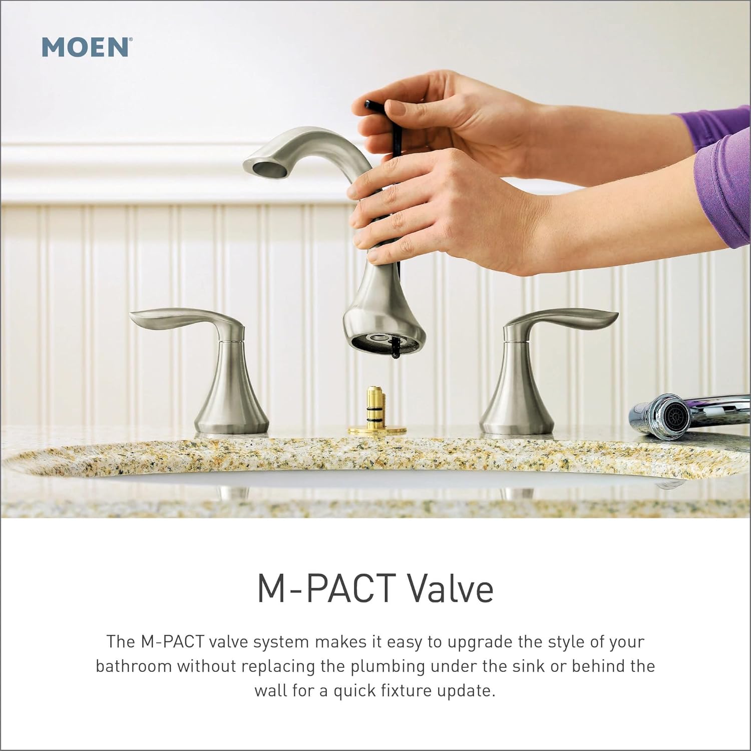 Moen Genta LX Two-Handle Deck Mounted Roman Tub Faucet, Widespread Modern Bathtub Set for Soaking Tub, Valve Required, Matte Black, T908BL