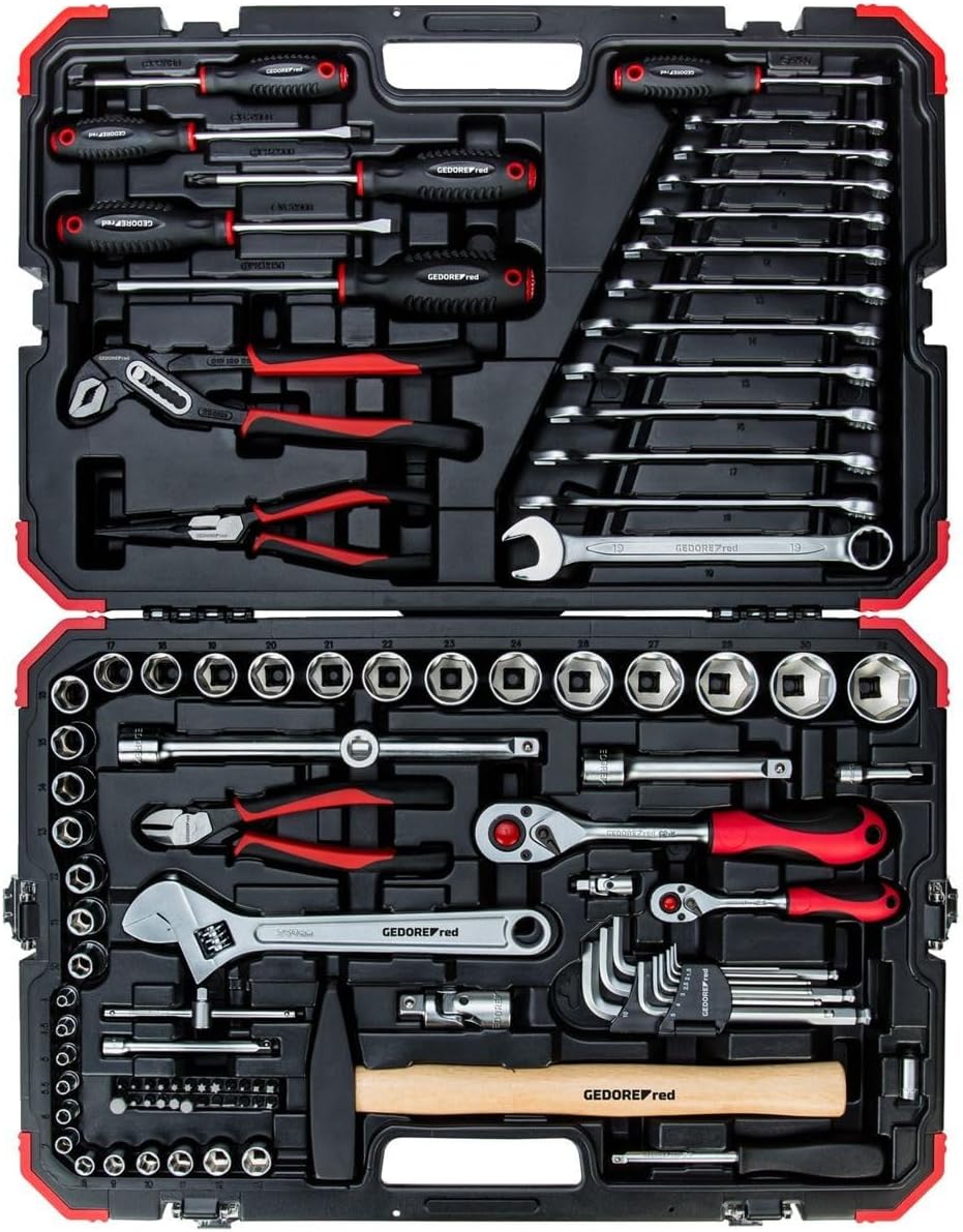 GEDORE RED Socket Set 1/4+1/2 size10-32mm 100pcs R46003100