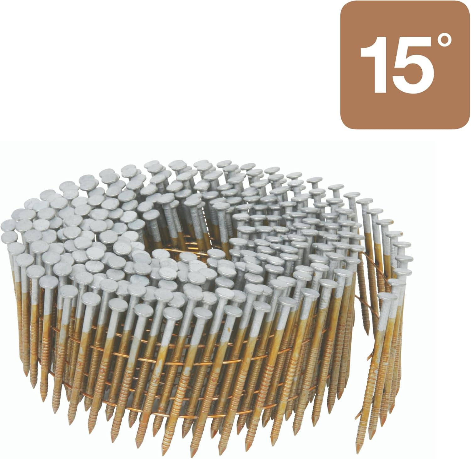 Metabo HPT 12214HPT Full Round Head Brite Basic Wire Coil Framing Nails 3-1/4' x .120 SC | 4000 Count