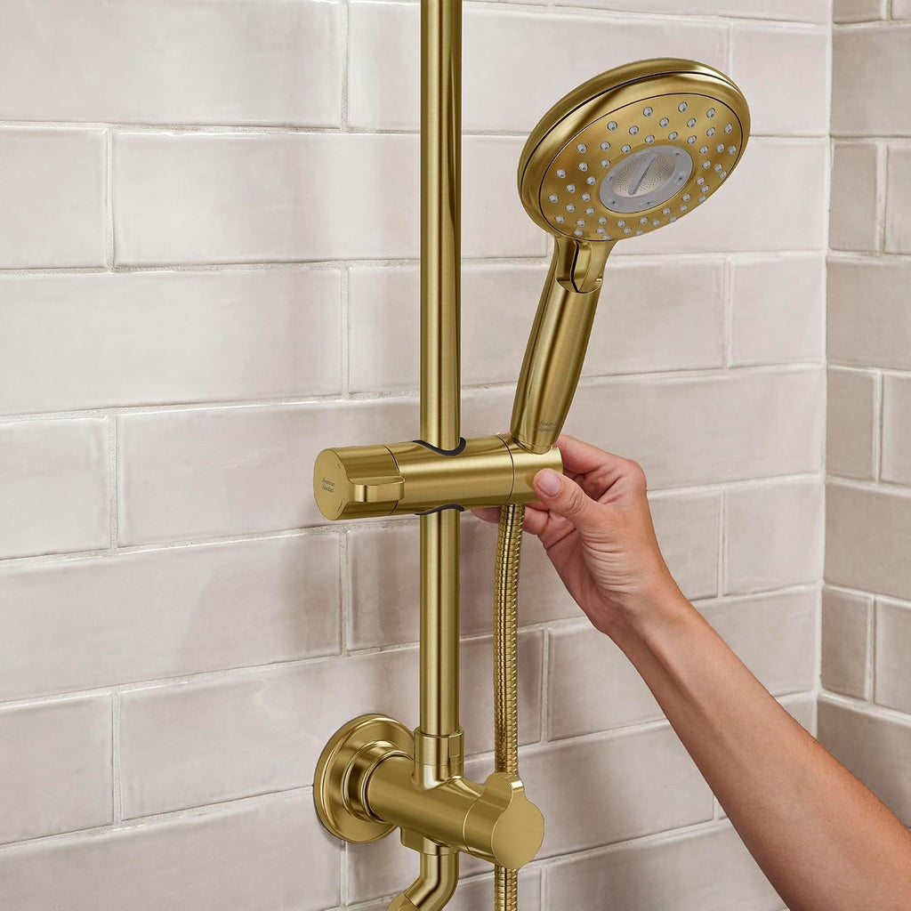 American Standard 102907GN00 Spectra Versa 24-Inch 4-Function Retrofit Shower System with Rain Shower Head with Handheld Sprayer, 1.8 GPM, Brushed Cool Sunrise