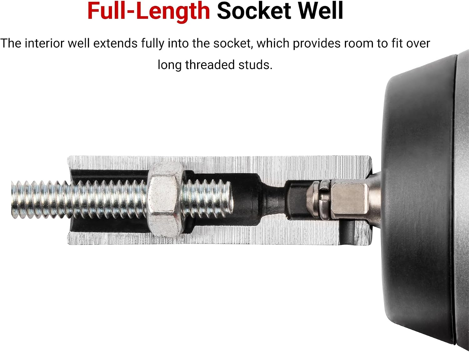 TEKTON 1/2 Inch Drive Deep 6-Point Impact Socket Set, 8-Piece (39-50 mm) | SID92009