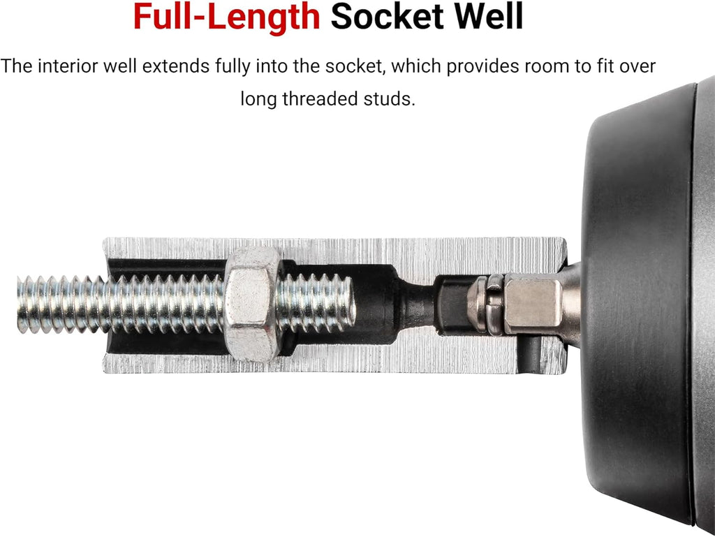 TEKTON 1/2 Inch Drive Deep 6-Point Impact Socket Set, 8-Piece (1-9/16-2 in.) | SID92005