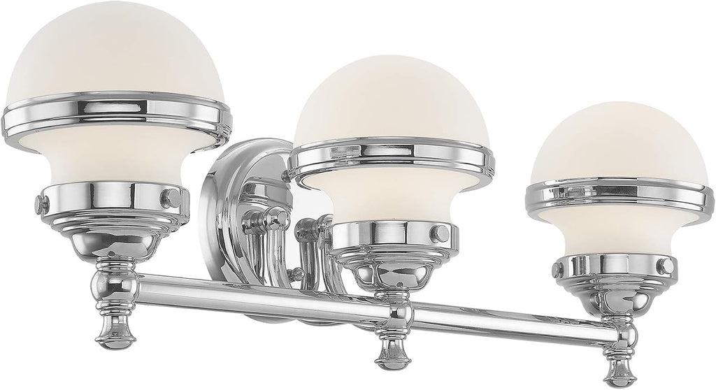 Livex Lighting 5713-05 Oldwick 3 Polished Chrome Bath Light, 24 x 7.25 x 8.25