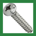 #14 x 2-1/2' - Sheet Metal Screws Self Tapping Pan Head Stainless Steel 100 self Tapping Screws Metal B2B