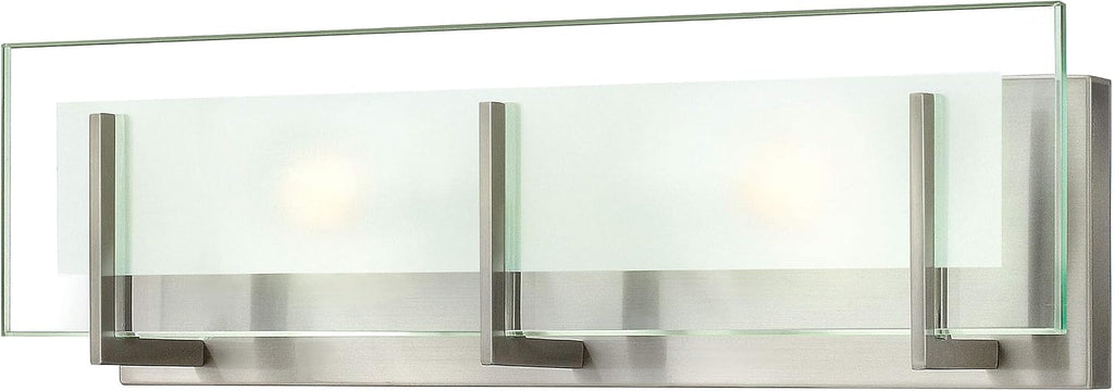 Hinkley Latitude 18' Two Light 120W G9 Bathroom Vanity Fixture, Brushed Nickel