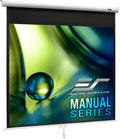 Elite Screens Manual Series, 170-INCH 16:9, Pull Down Manual Projector Screen with AUTO Lock, Movie Home Theater 8K / 4K Ultra HD 3D Ready, 2-Year Warranty - M170XWS1- White