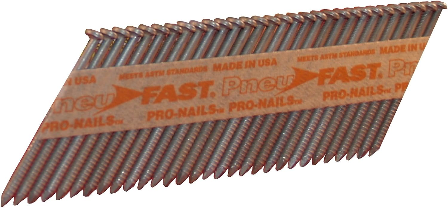 SP8DXR 2-3/8-by-0.120-Inch Ring Clipped Head Nail for 30-33 Degree Nailers, 5000-Count